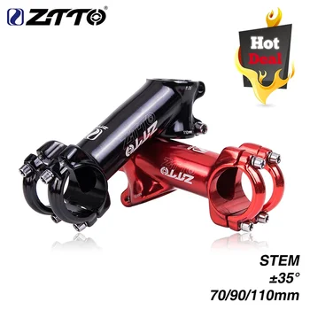 ZTTO 70 90 110 мм 35 градусов Высокопрочный легкий 31,8 мм Полированный стержень для XC AM MTB Горный дорожный велосипед Глянцевые запчасти для велосипедов