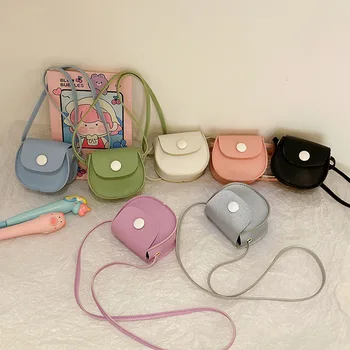 Модные детские сумки Корейские девочки Ниша Сумка-мессенджер Ретро Портативная седельная сумка Детская сумка Детская сумка через плечо Аксессуары 0