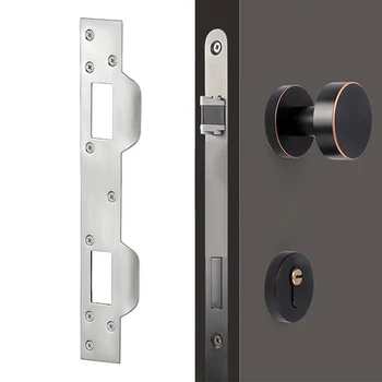  Износостойкие металлические дверные защелки Пластины безопасности Укрепляющие пластины для большинства стандартных дверных замков